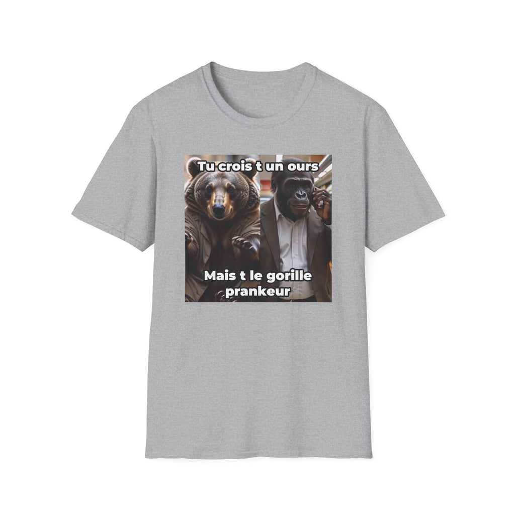 T-Shirt Gorille Prankeur (flocage avant)