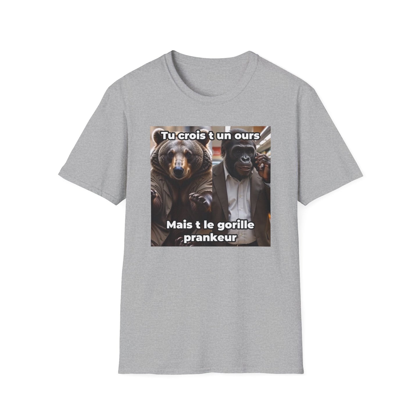 T-Shirt Gorille Prankeur (flocage avant)